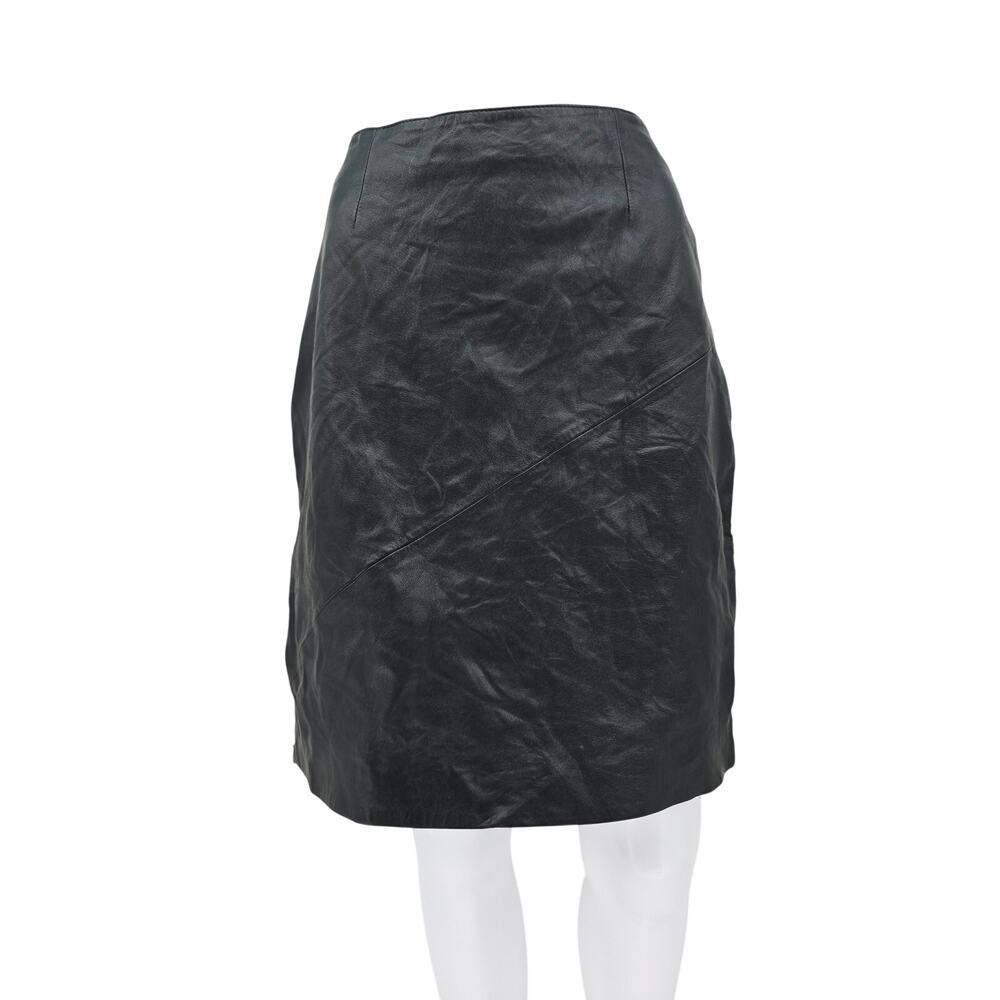 Pelle's Studio Wilson's Leather Pencil Skirt Black 12